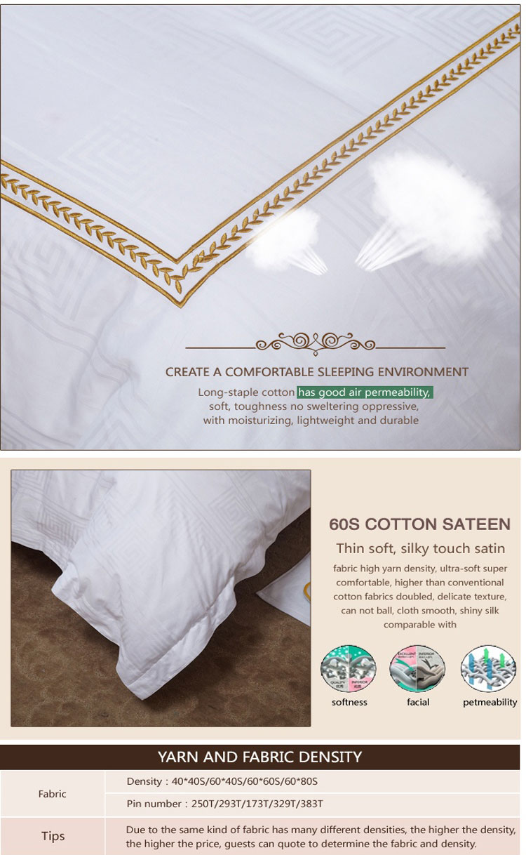 Cotton Jacquard White Luxury Bedding