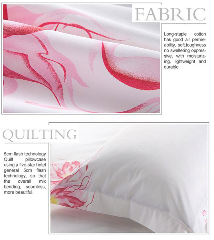 Print cotton double bed sheets