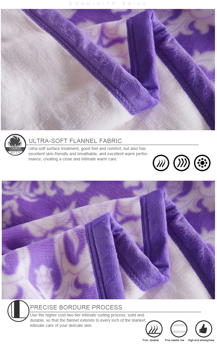 Thick Blankets Flannel Fleece Blanket Warm Blanket 