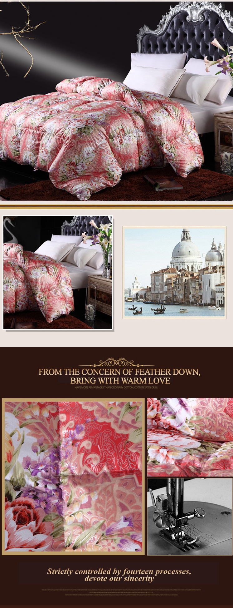 Red and Cream Duvet Sets