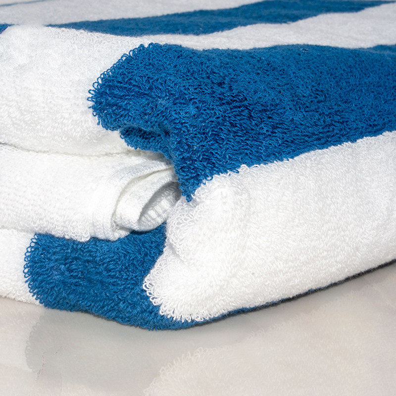 Blue stripe Thick and Big Bath Towel Set