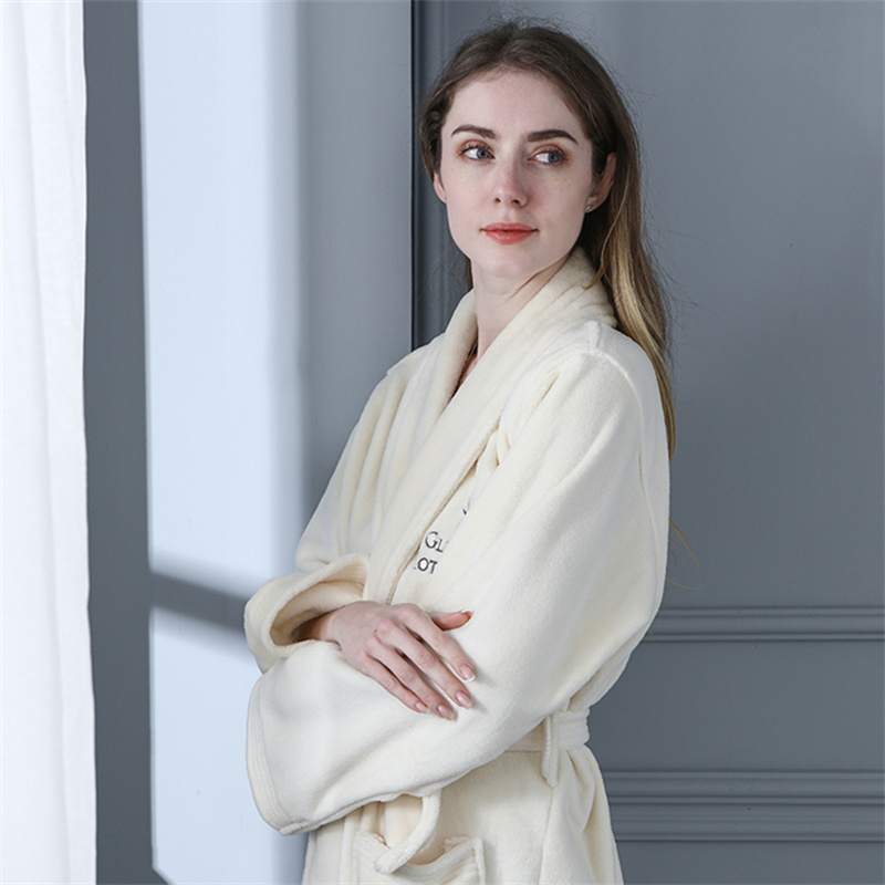 Shower bathrobe cotton velour Luxury