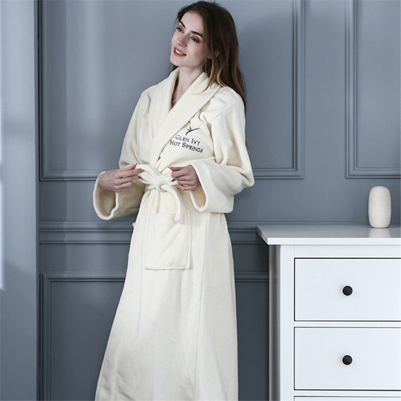 cotton velour Luxury Shower bathrobe