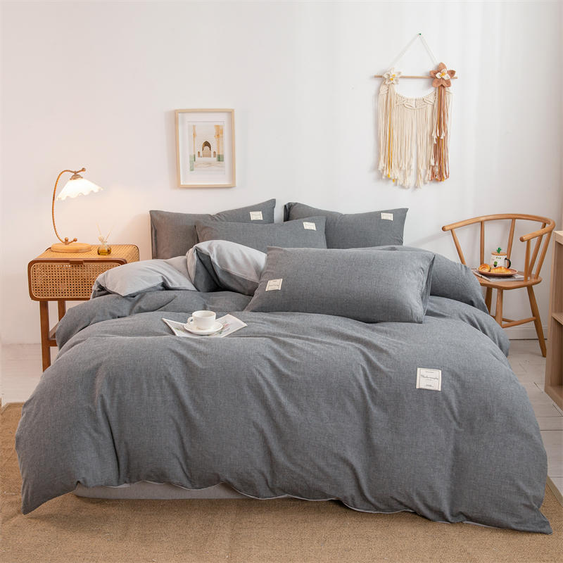 Grey Color Winter Bedding Set