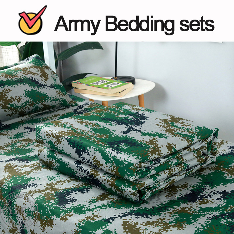 Army Camouflage Flat Sheet Set
