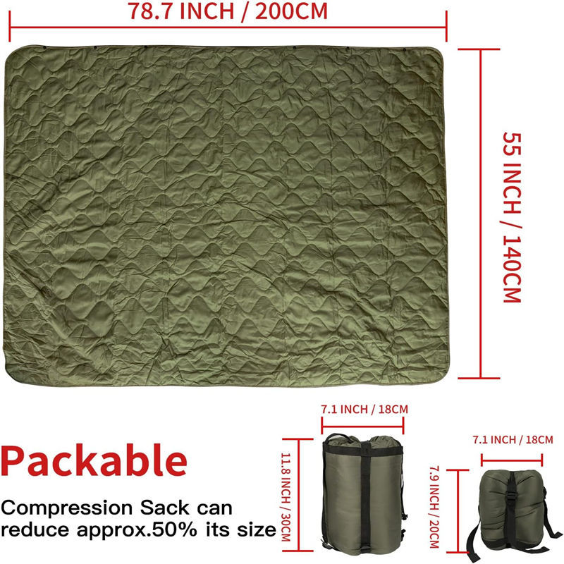 Poncho liner military blankets