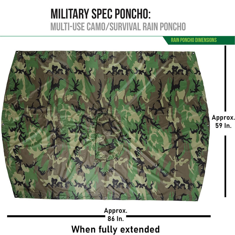 Poncho liners rescue supplies