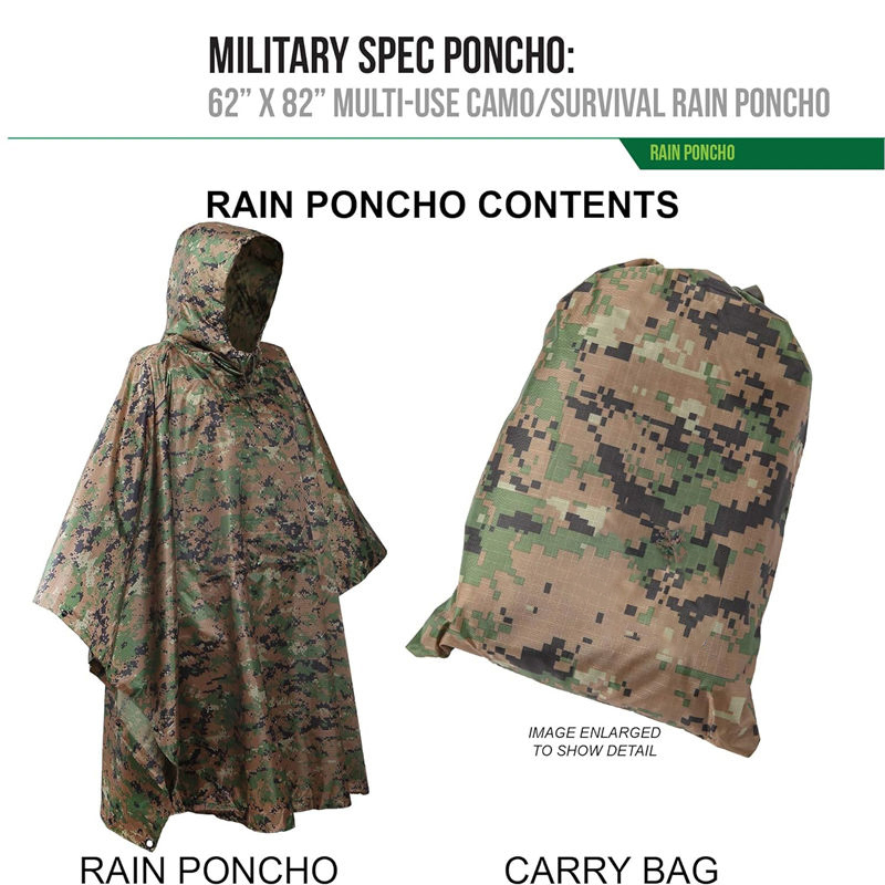 Rain poncho liner insulation