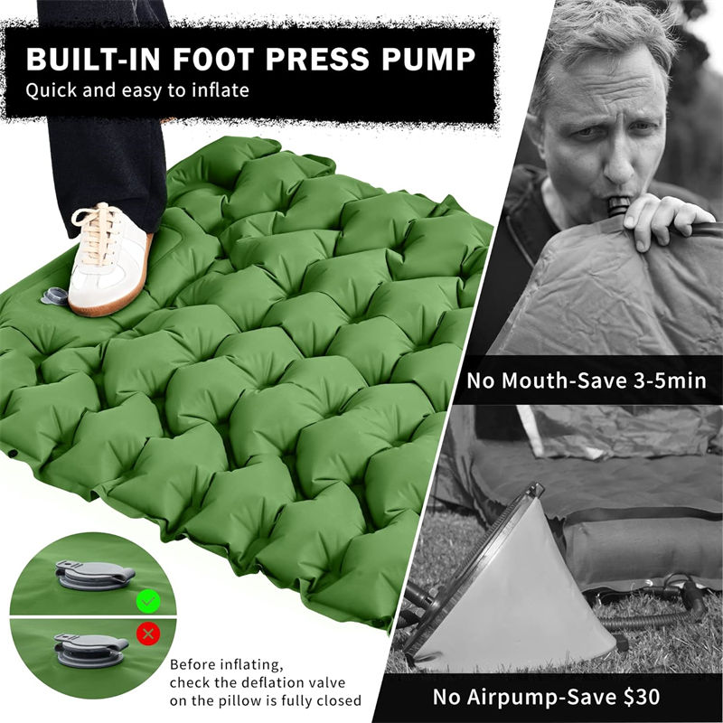 Waterproof inflatable sleeping pad 