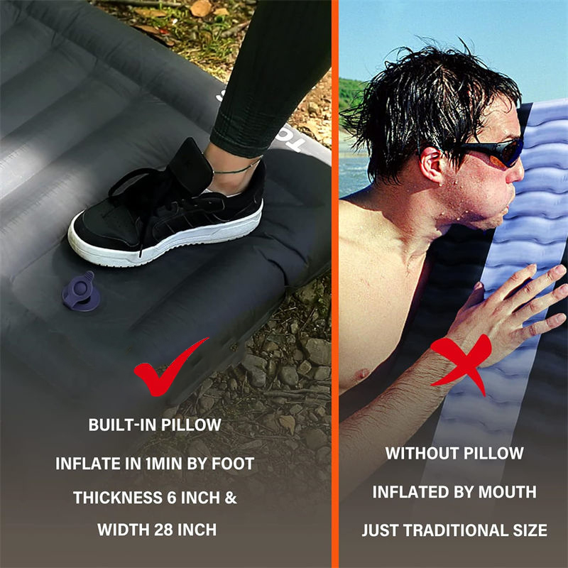 Rescue Disaster Nylon inflatable sleeping pad