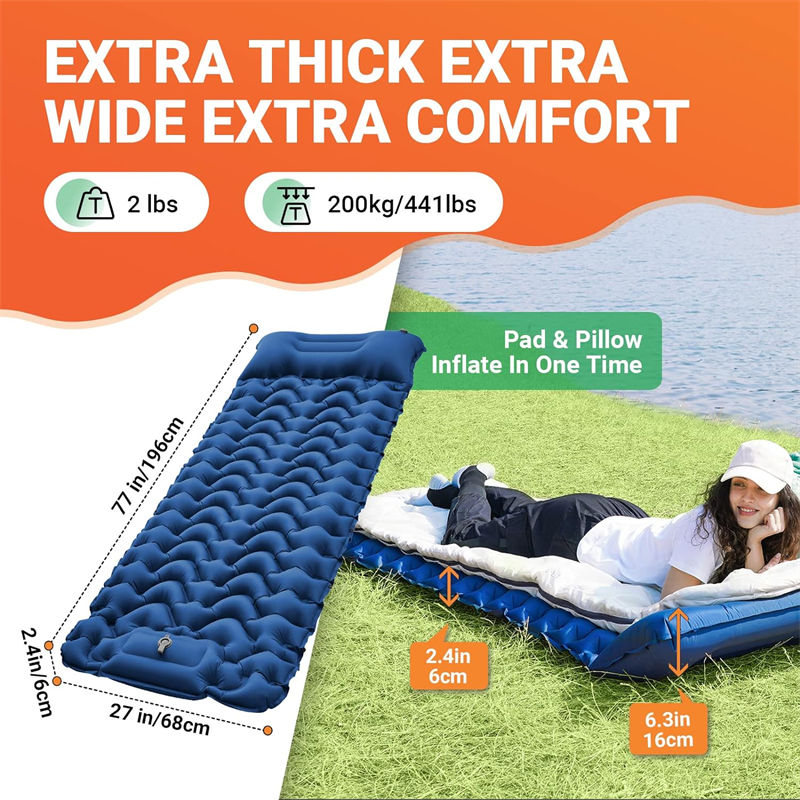 Durable Government Agency Supplies Inflatable Sleeping Pad