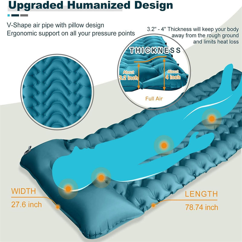 Emergency Product V shaped Inflatable Sleeping Pad