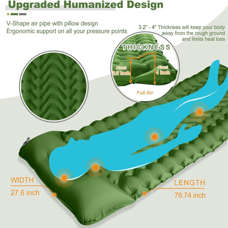 Ultra lightweight Rescue Disaster Inflation Sleeping Pad