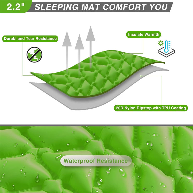 Compact Emergency Relief Inflatable Sleeping Pad