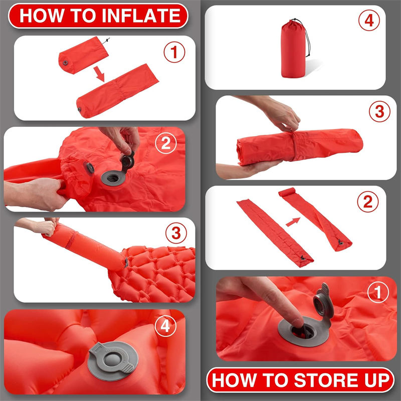 TPU Emergency Preparedness Inflatable Sleeping Pad 