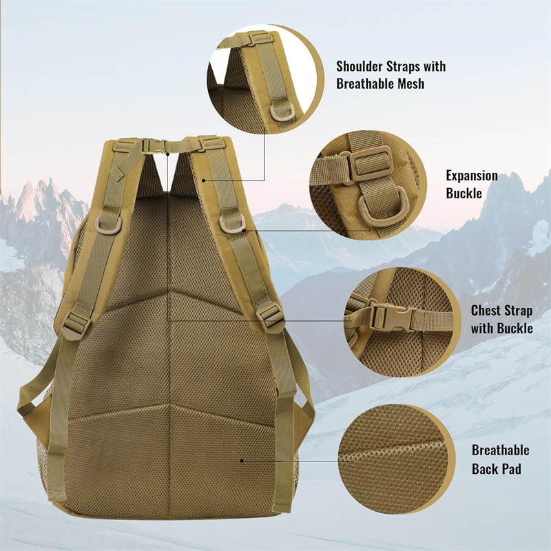 Made In China Mud Color Emergency Backpack