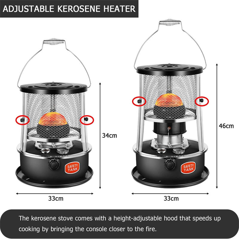 3.4kg Medical Care Durable Kerosene Stove Heater