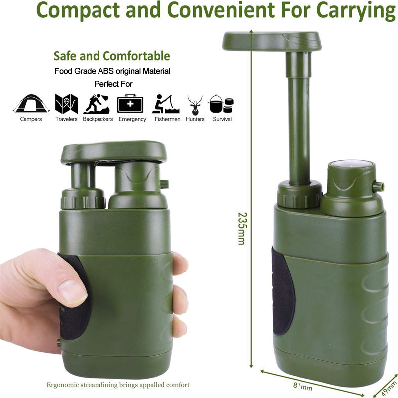 Military 9.2x1.9x3.2 inches Durability Water Purifier