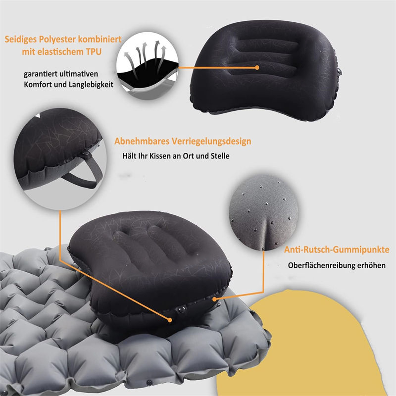 Outdoor Emergency Reliability Inflatable Pillow