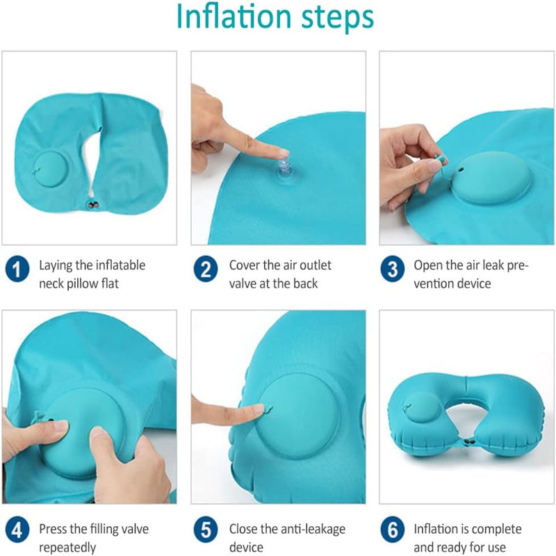 Soft Emergency Supplies Inflatable Pillow