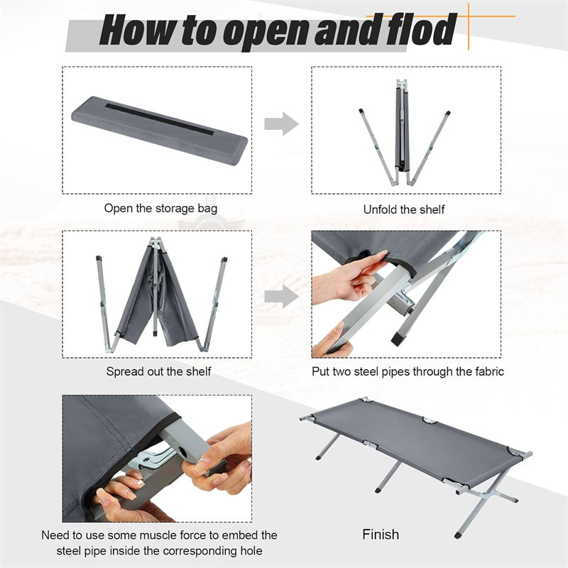 Multifunctional Refugee Rescue Folding Bed