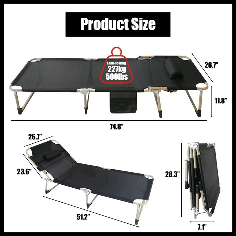 Easy Carry Fire Emergency Folding Bed