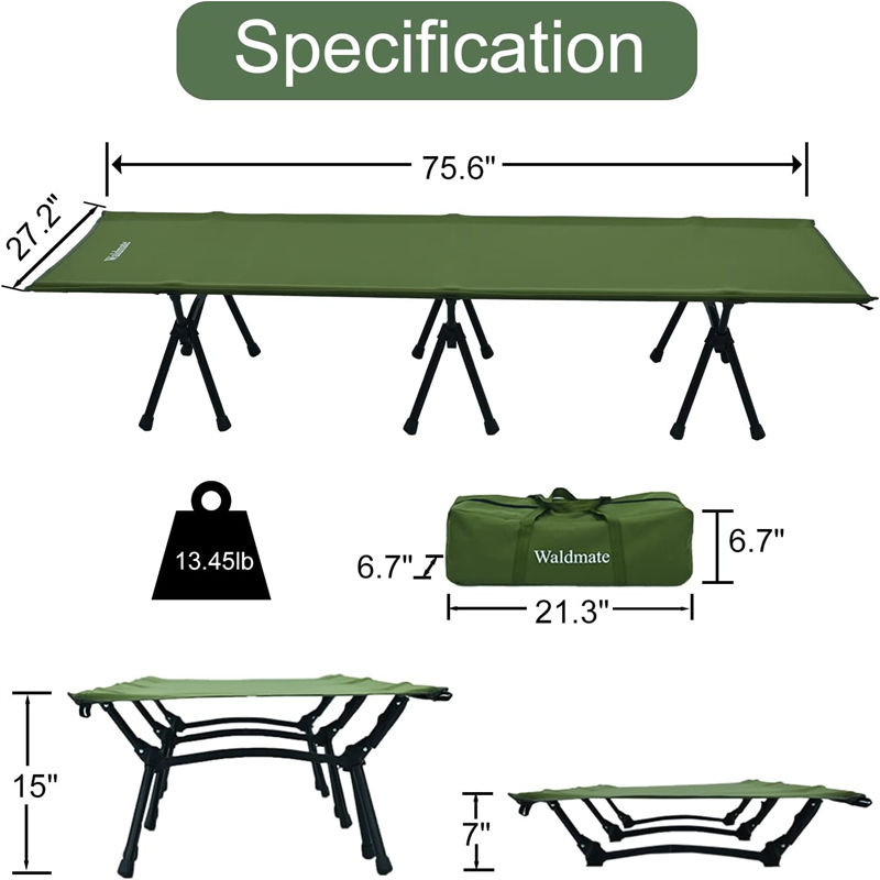 76x27x15 inches Super Cheap Provide Relief Folding Bed