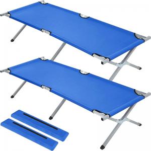 Civil Disaster Relief Foldable Bed with Locking Legs