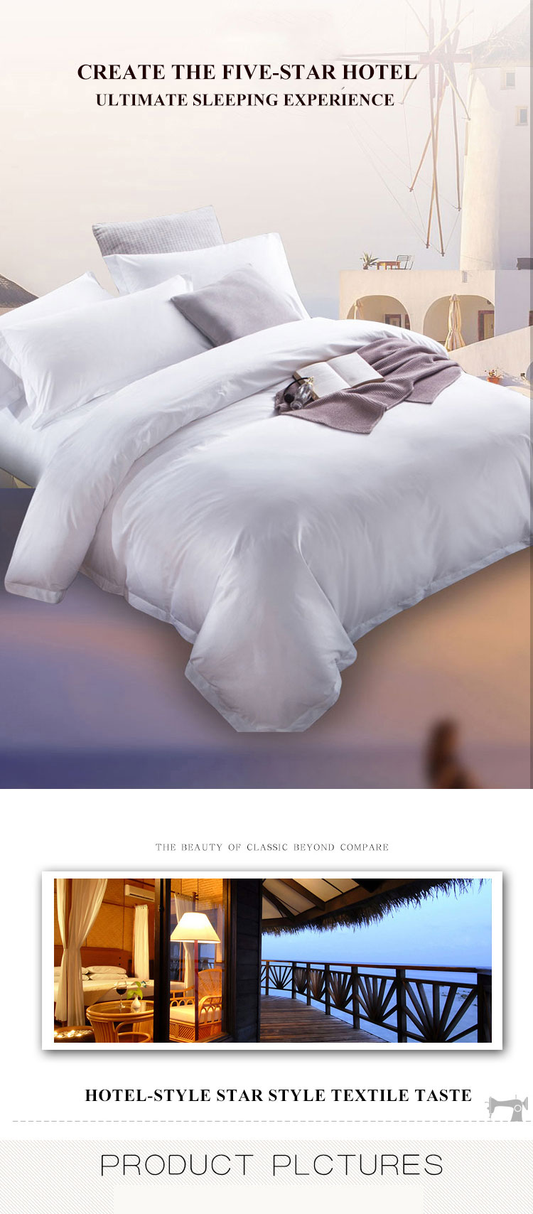  Satin all white comforter set