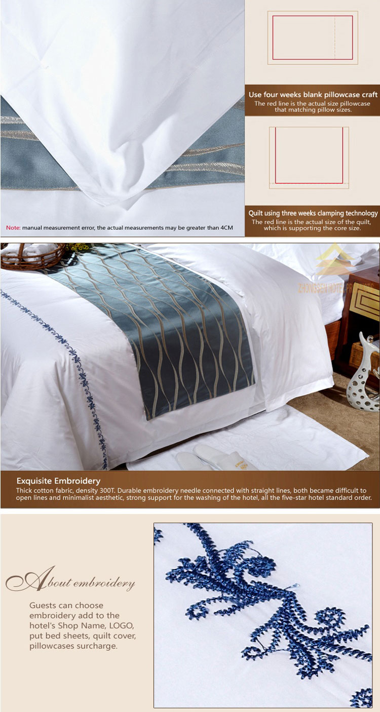 Soft Satin White Hotel Bedding