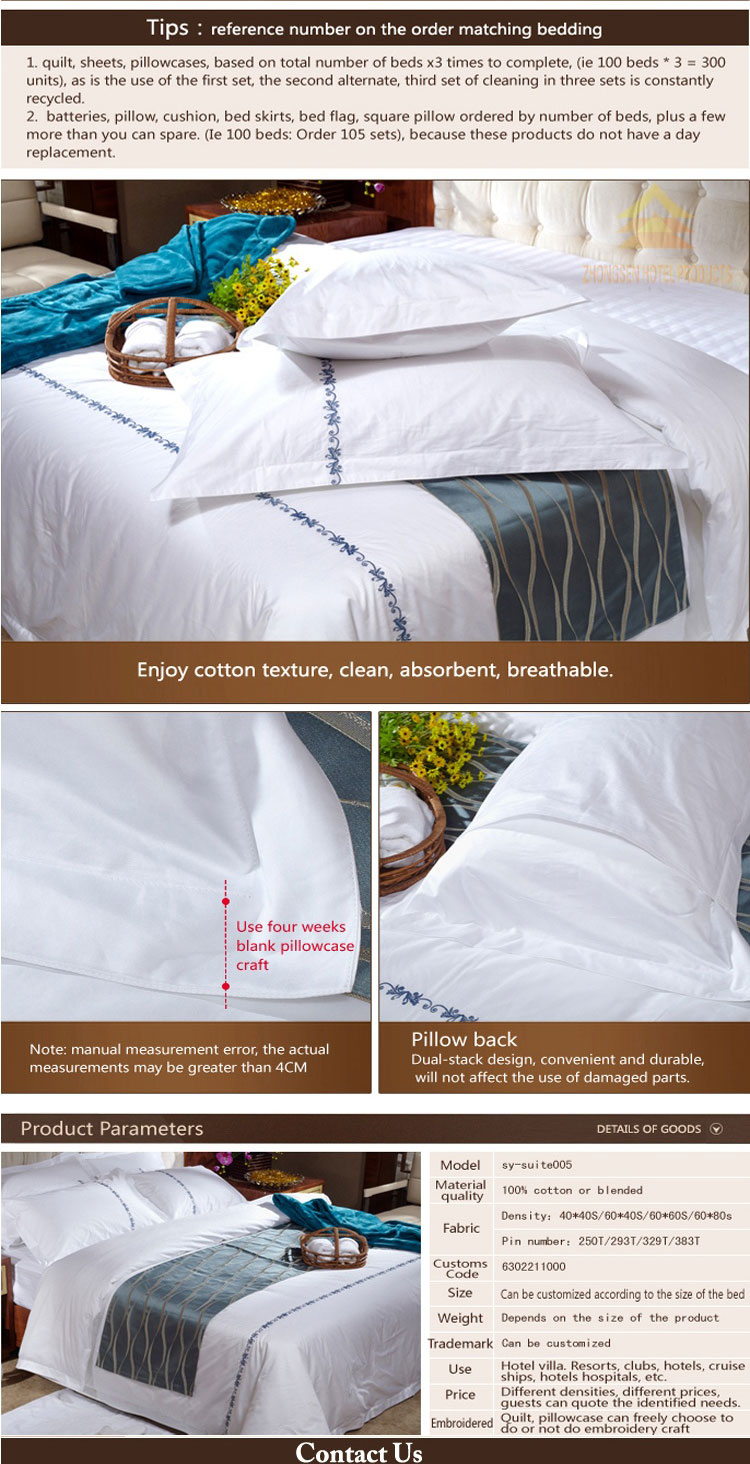 Satin Soft White Hotel Bedding