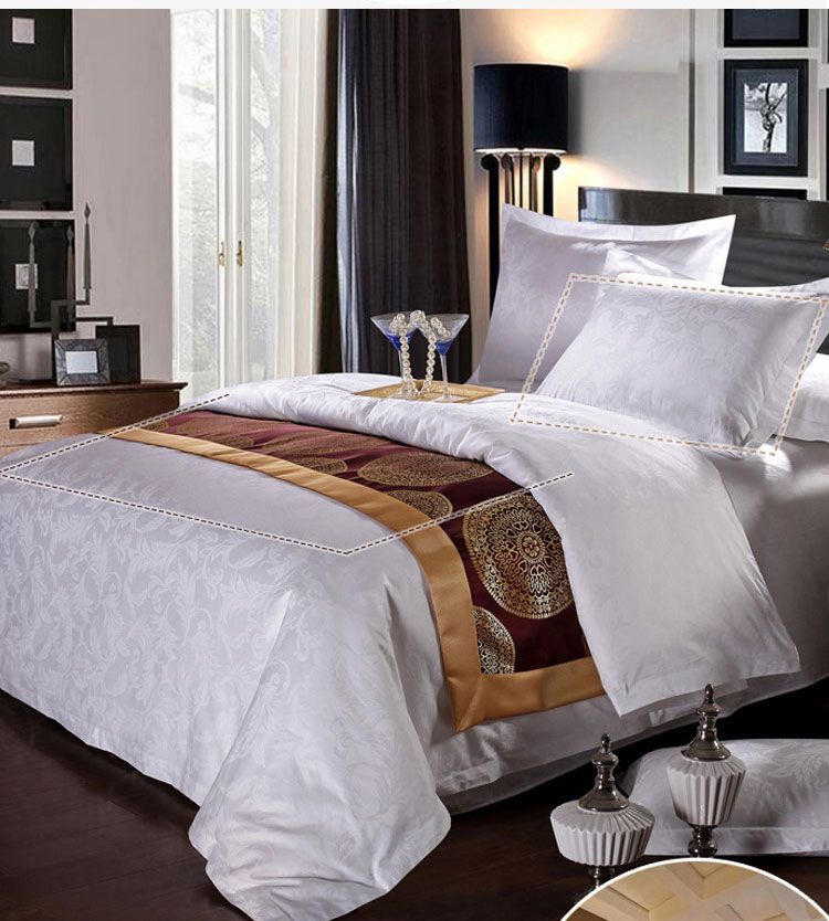  Hotel Jacquard Washed Linen Duvet Cover