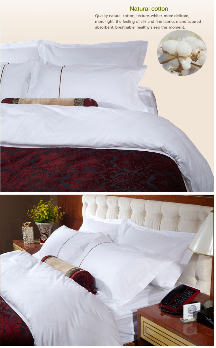 Jacquard Soft White Double Bed Sheet