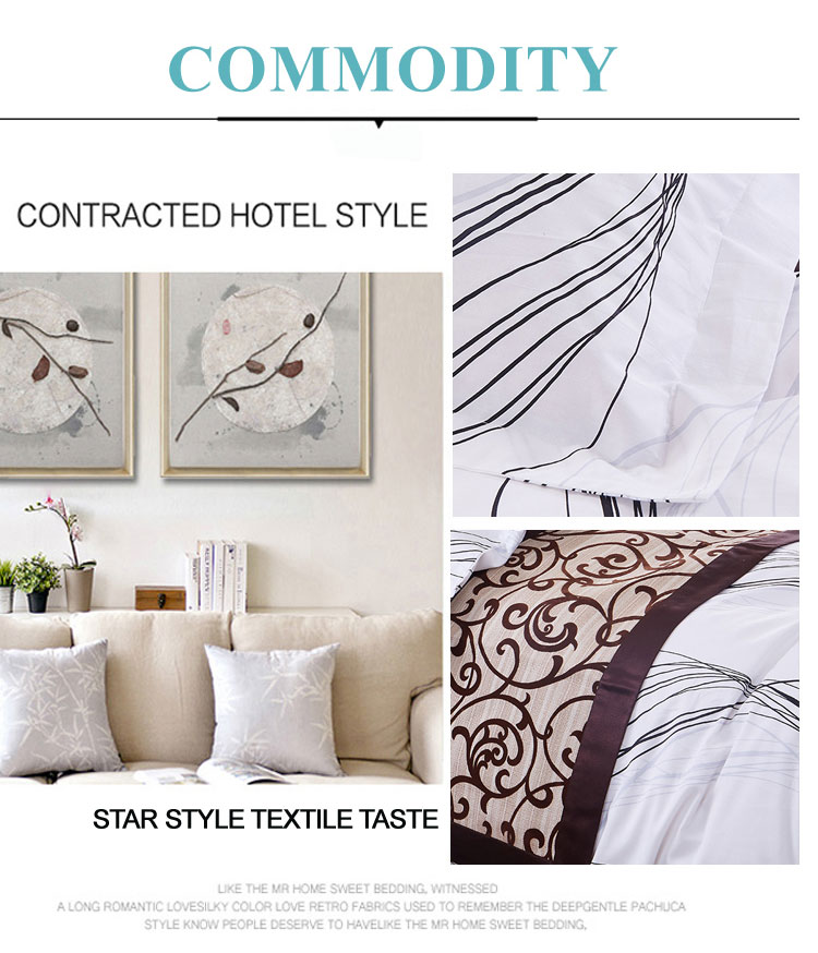 Double Print White French Linen Duvet