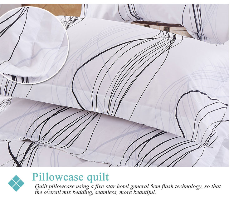 Double Print White French Linen Duvet