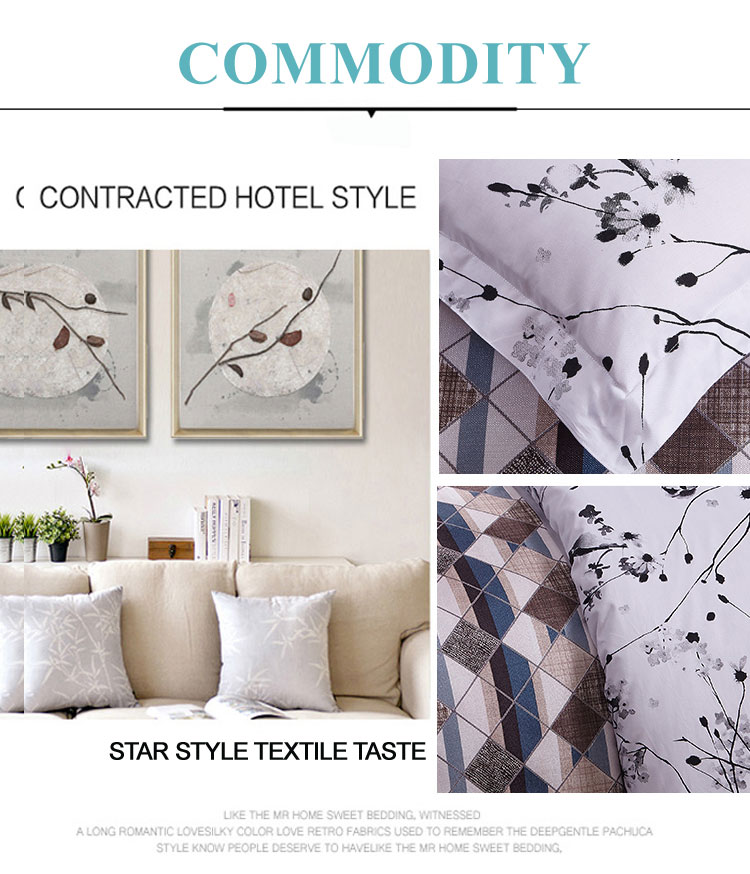 Print Sateen Cheap Bedding Sets