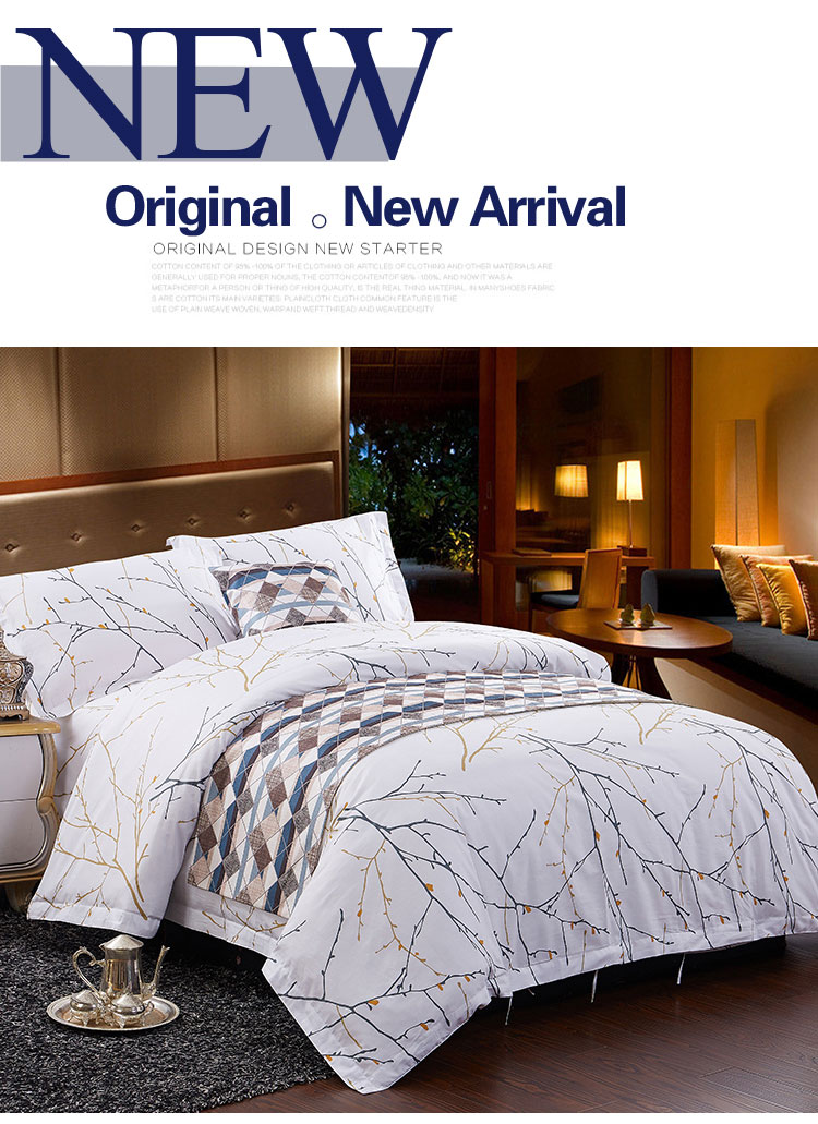  Logo Textil 4PCS Twin Cotton King Duvet Set