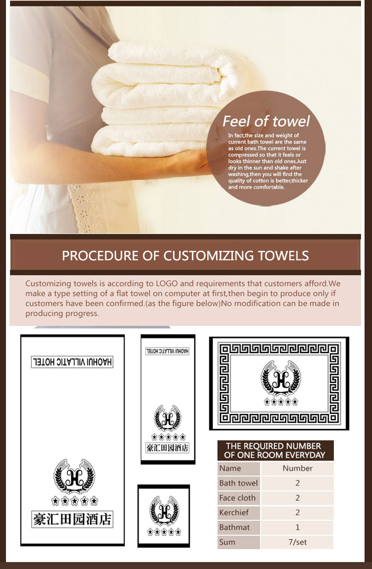 Professional Pure Cotton Patterned Towels