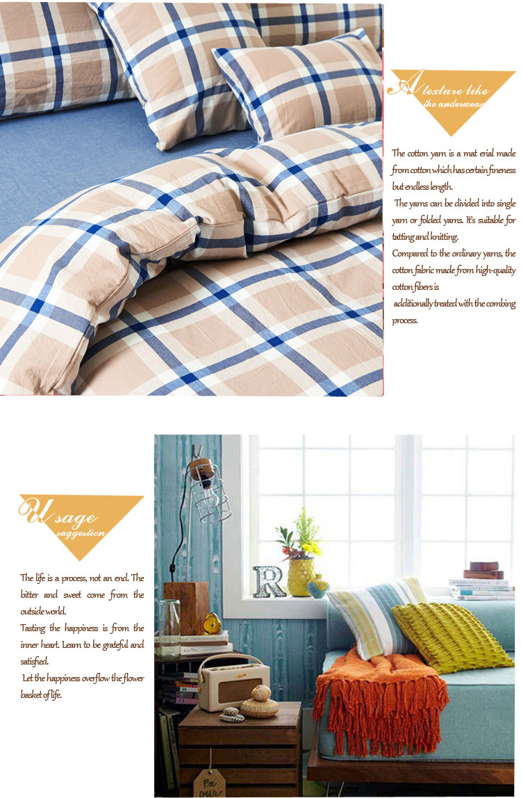 Single Inn Plaid Sheets