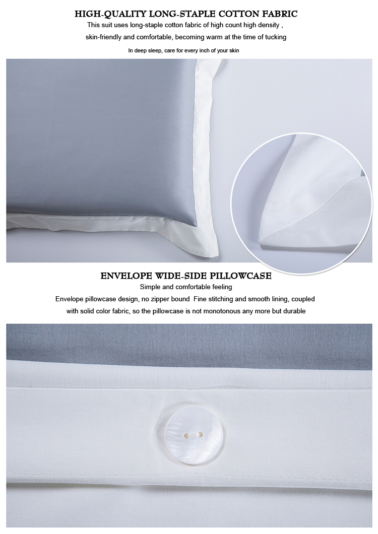 Luxurious Hospital Gray And White Bedding Sets