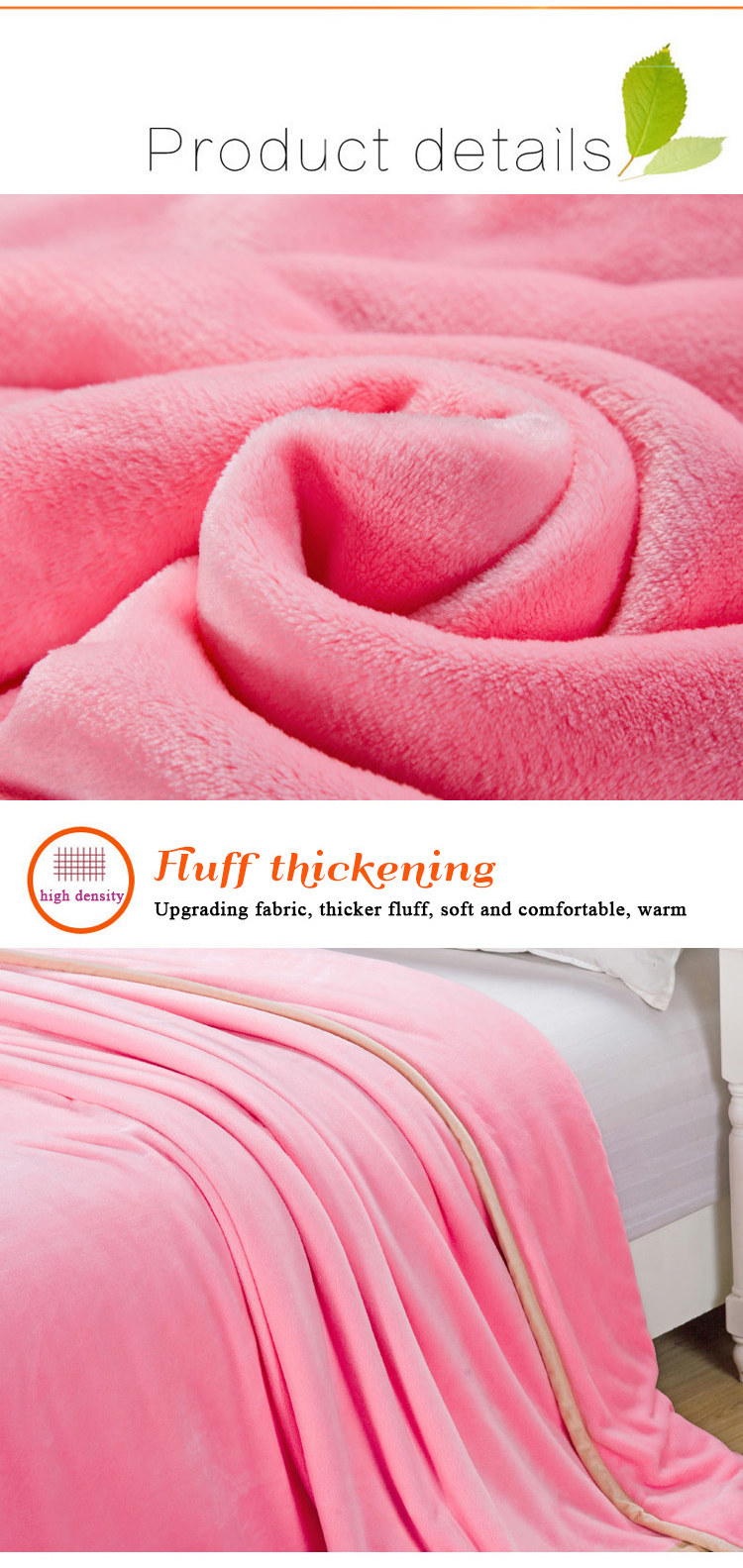 Custom Luxury Pink Flannel Blankets