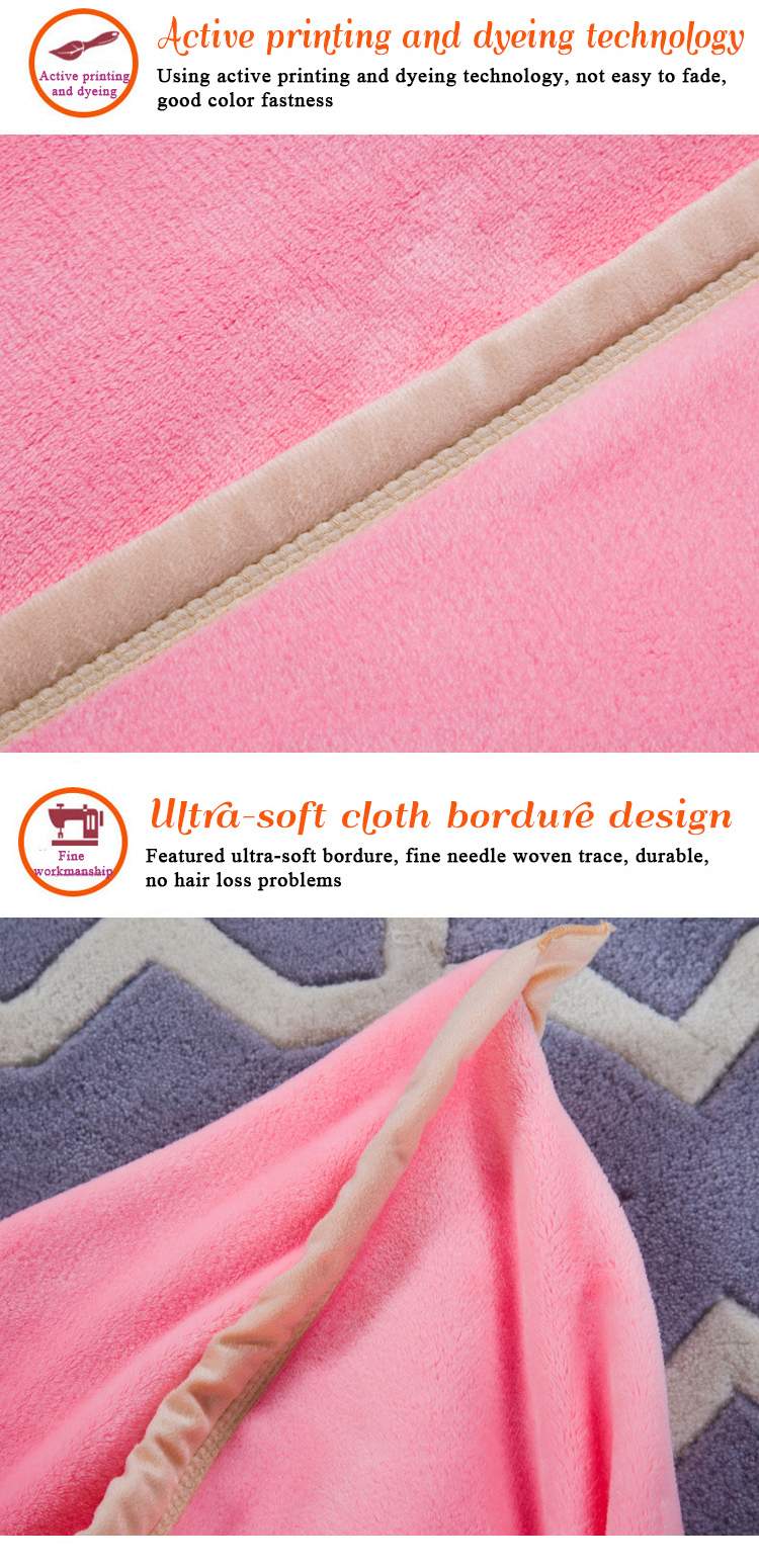 Custom Luxury Pink Flannel Blankets