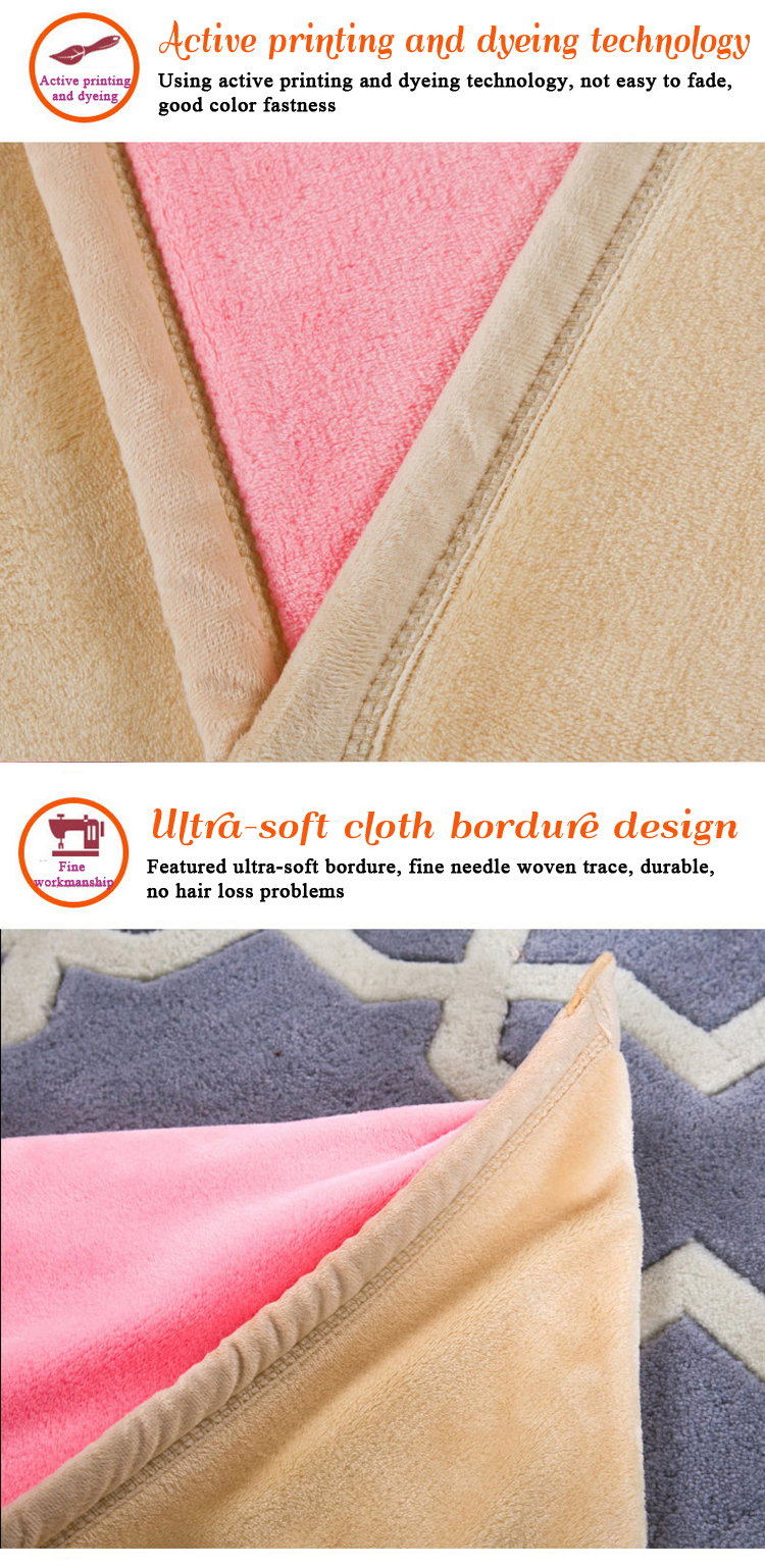 Soft Luxurious Coral Fleece Warm Blanket