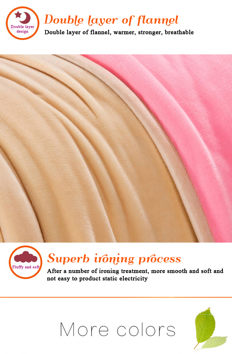 Soft Luxurious Coral Fleece Warm Blanket