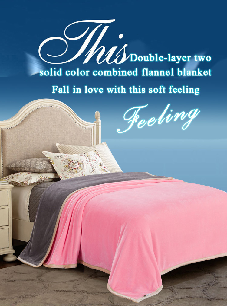 Cozy Plush Microfiber Solid Blanket