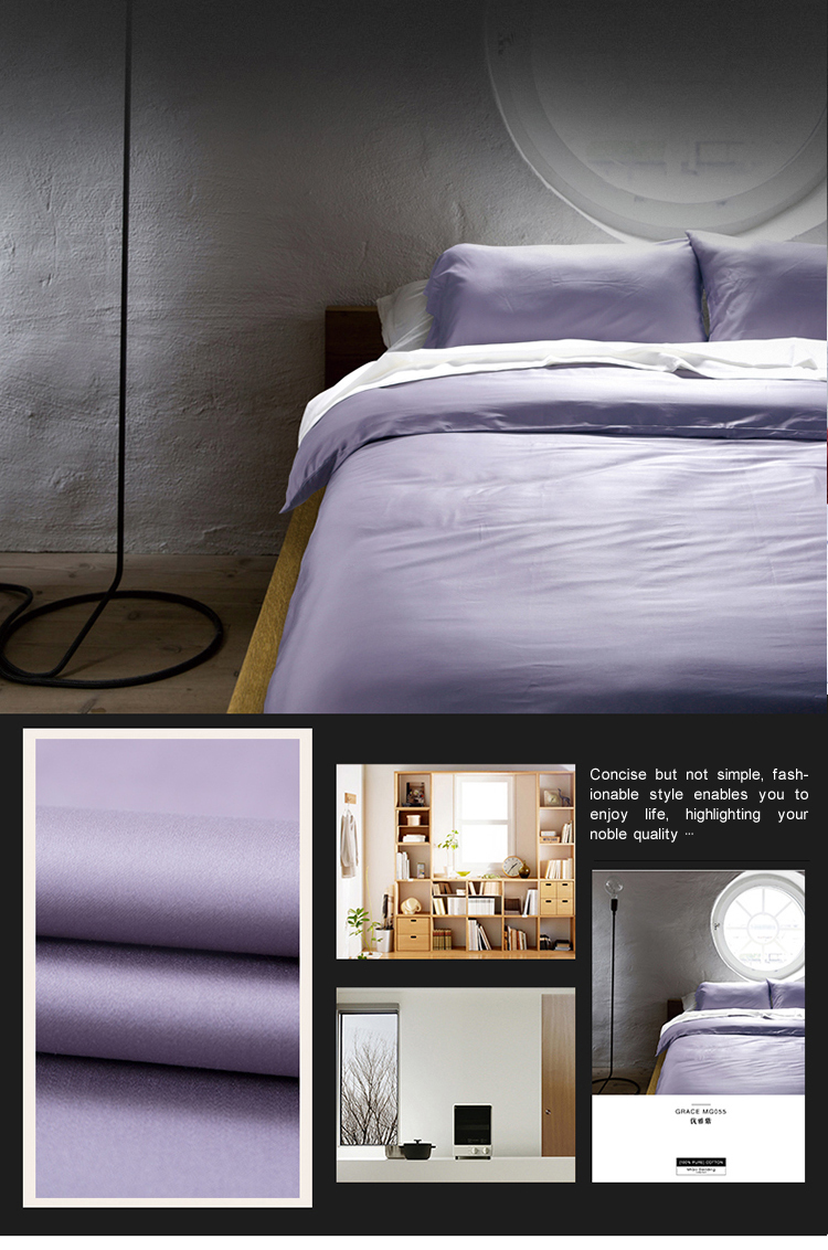 Comfortable Resort Purple Bed Linen