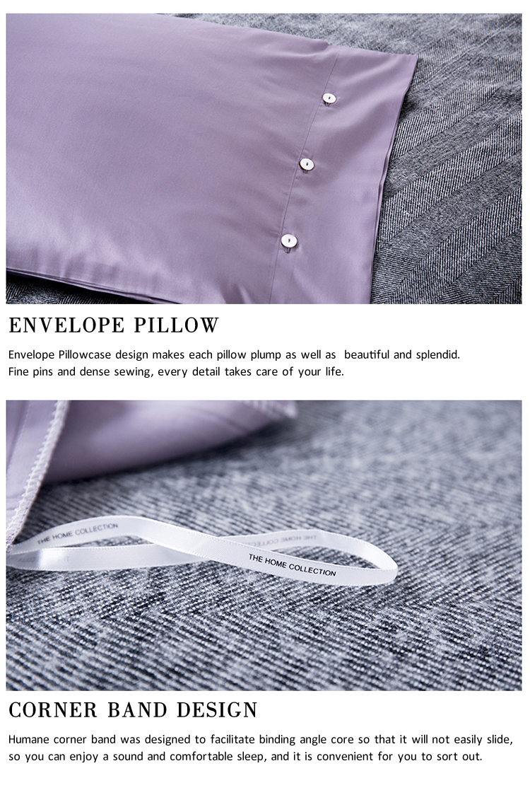 High Quality Resort Luxury Purple Bedding