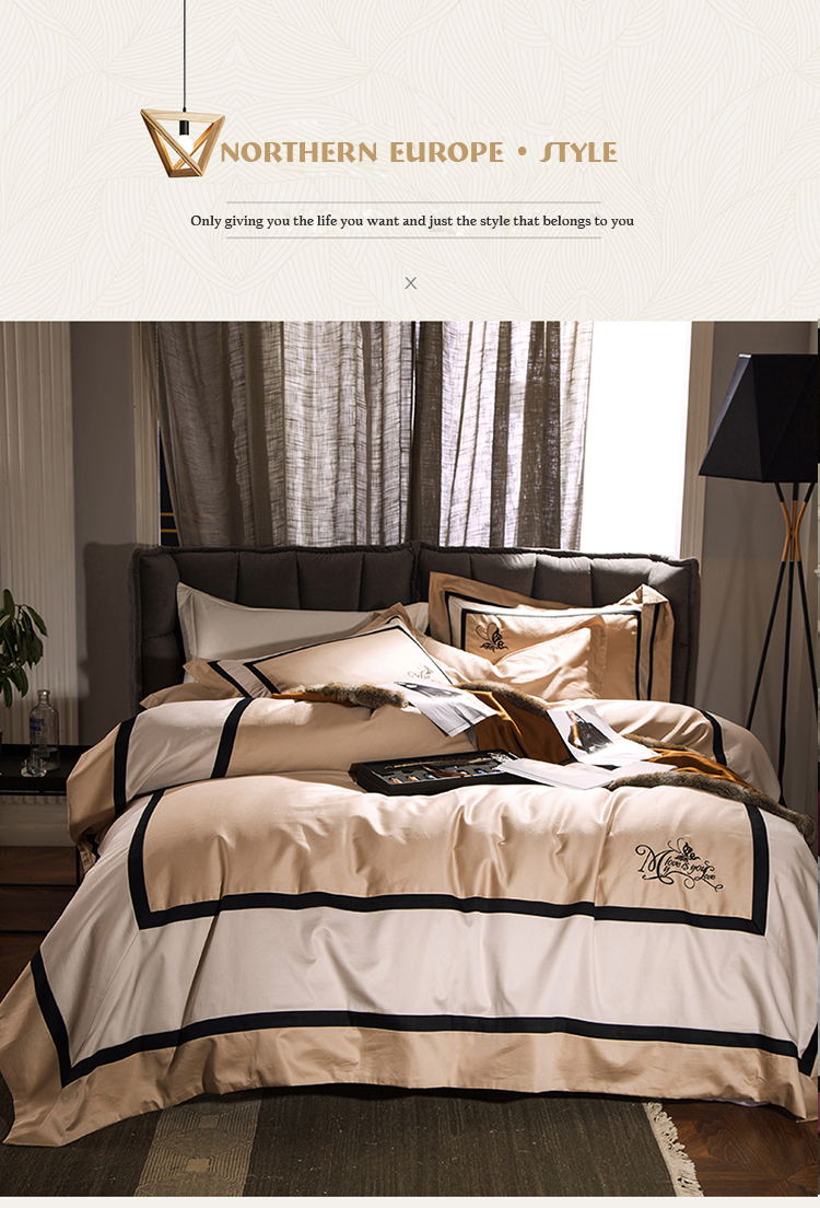 Patchwork Durable Beige Comforter Set