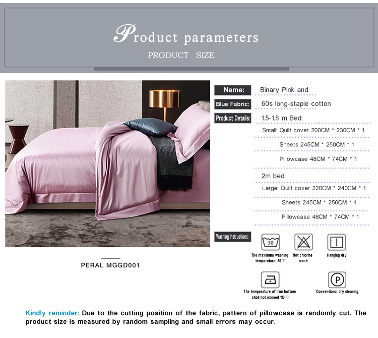 Luxurious Motel Pink Bedding Sets