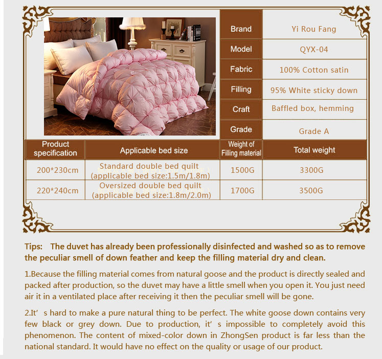 Medium Warmth Queen Comforter Duvet